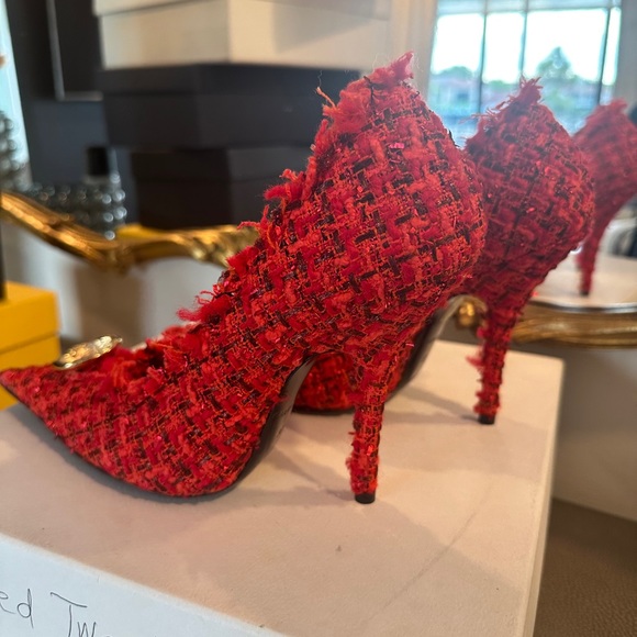 BALENCIAGA RED TWEED HEEL - Picture 5 of 8